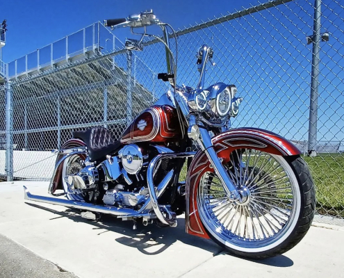 33 inch fishtail Exhaust Harley Davidson Heritage Harley's Enzo