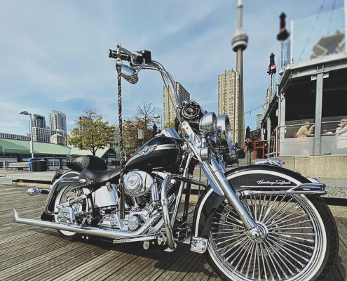 Softail Samson Fishtail Exhaust 36 inch Harley Davidson