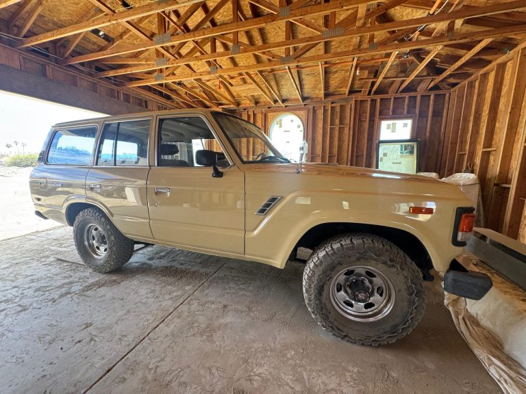 1984 Toyota Land Cruiser FJ60 in the garage in Indio, California