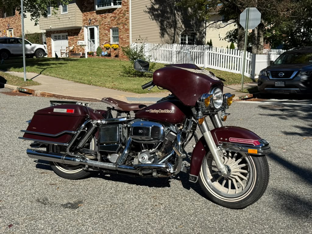 1978 Harley-Davidson FLH Electra Glide Shovelhead, Black Cherry 037