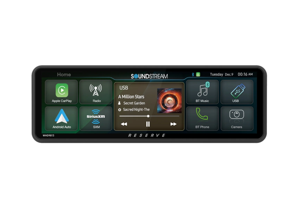 Soundstream SG.V2 radio met Apple CarPlay voor Harley Street Glide 1998-2013